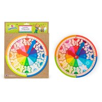 ABC Champions Lernuhr Holzpuzzle