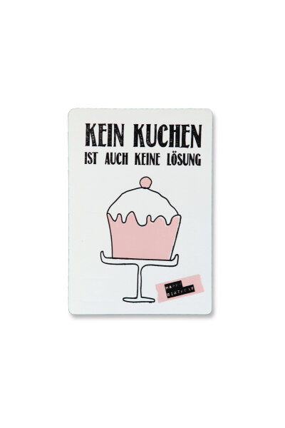 Postkarten_Kein Kuchen ist auch keine Lösung