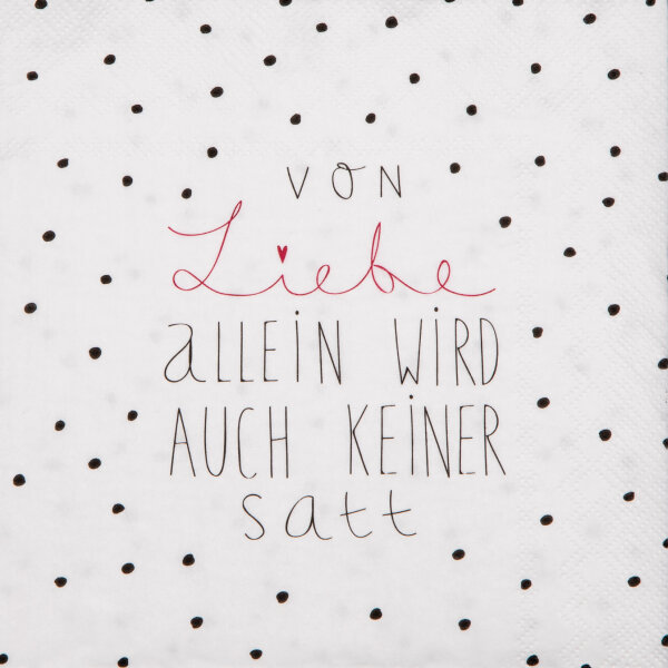 Servietten –  "VON LIEBE ALLEIN"