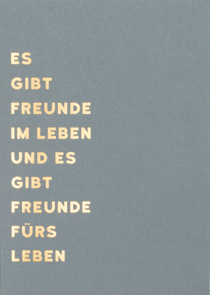 Freundschaftskarten "Es gibt Freunde"