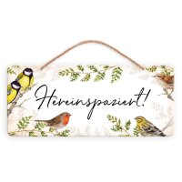 Blechschild Hereinspaziert