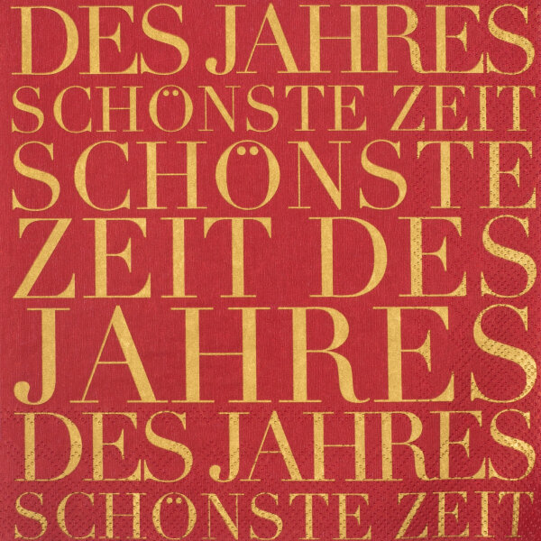 Weihnachtsservietten "Schönste Zeit Des Jahres"