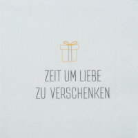 Weihnachtsservietten Klein "Zeit Um Liebe..."