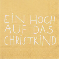 Cocktailservietten Ein Hoch auf Christkind