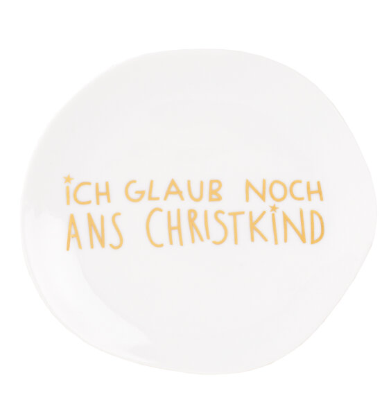 Weihnachtsteller Ich glaub ans Christkind