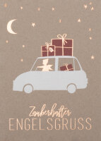 Weihnachtsautokarte Zauberhafter Engelsgruss
