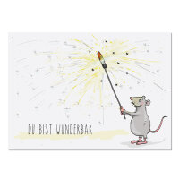 Postkarte Wunderkerze