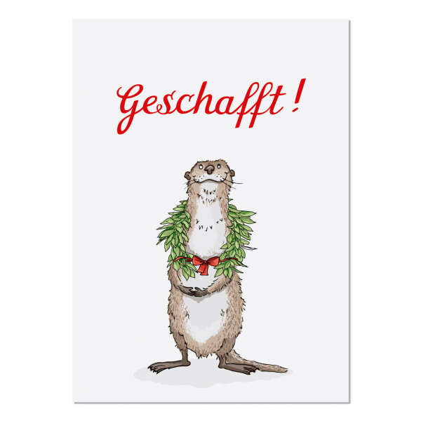 Postkarte Geschafft