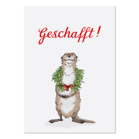 Postkarte Geschafft