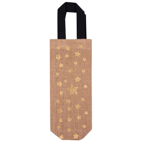 Flaschentasche Organics Jute Sterne