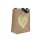 Geschenktasche Jute Herz Pailletten Natur