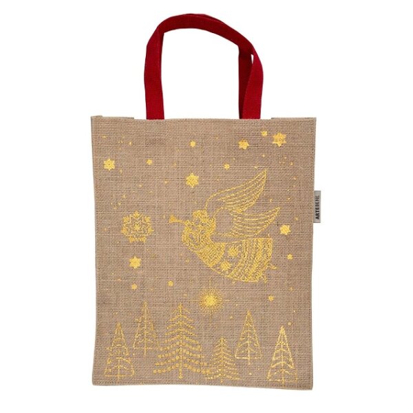 Geschenktasche Jute Engel