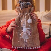 Geschenksäckchen Jute Engel