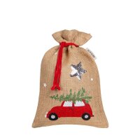 Geschenksäckchen Jute Auto