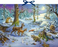 Adventskalender Tiere im Winterwald