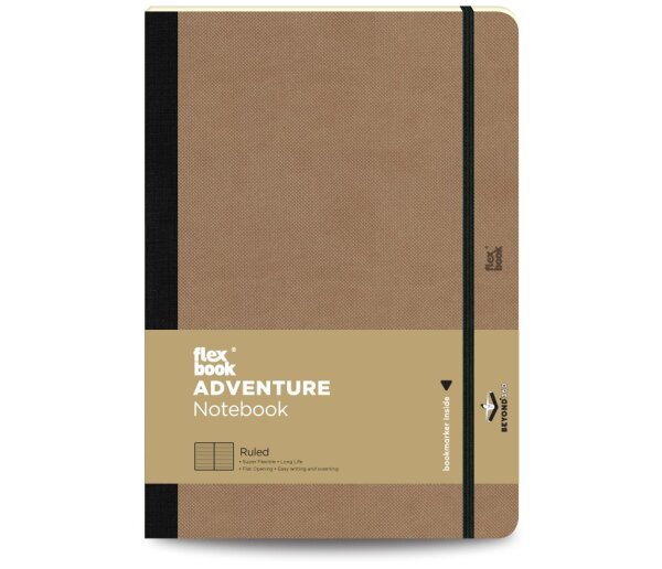 Flexbook Adventure Notizbuch Liniert Kamel