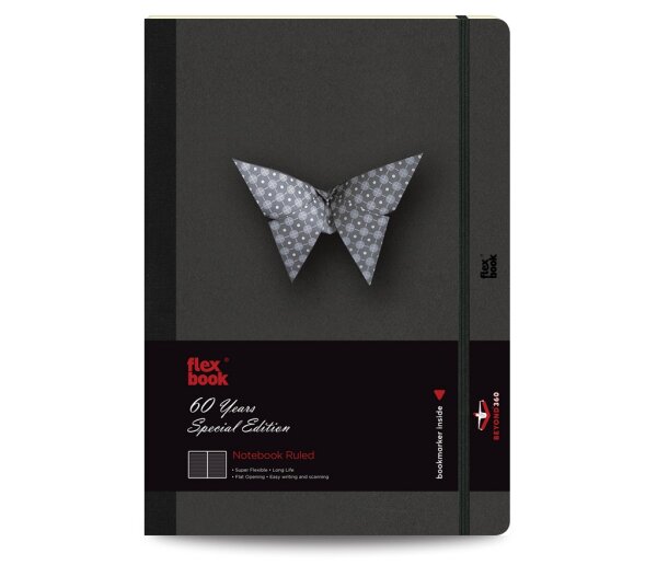 Flexbook Special Edition Notizbuch Liniert Schwarz