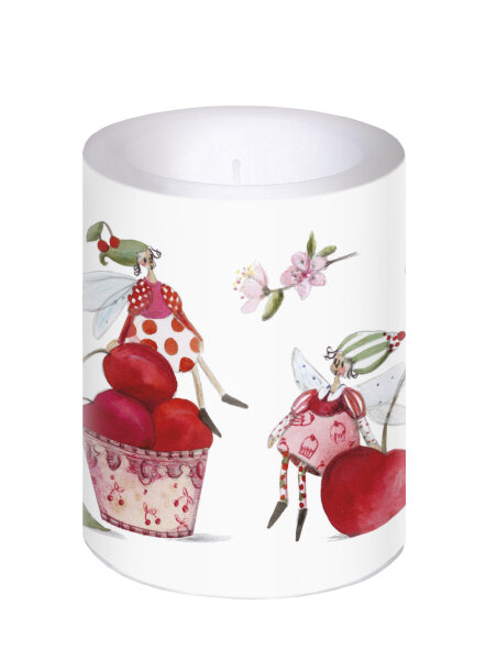 Kleine Kerze Süße Kirschen