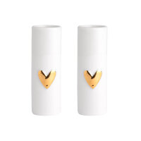 Mini Vasen Herz gold