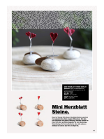 Mini Herzblatt Steine