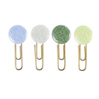 Büroklammern /Lesezeichen 4er Set Glitter