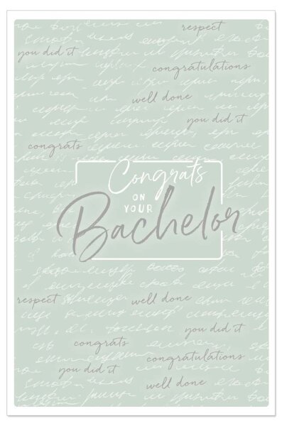 Karte Spruch Congrats To Your Bachelor