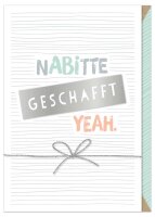 Grußkarte Abi geschafft. Yeah