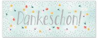 Grußkarte DIN lang Merci