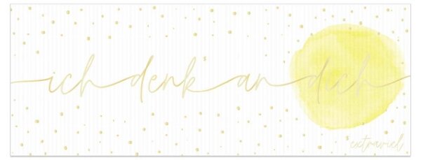 Grußkarte DIN lang Merci-ich denk an dich!