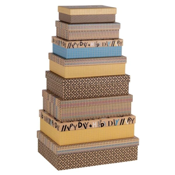 Geschenkbox ORGANICS blau happy day