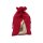Geschenksäckchen Jute Baum rot Pailletten
