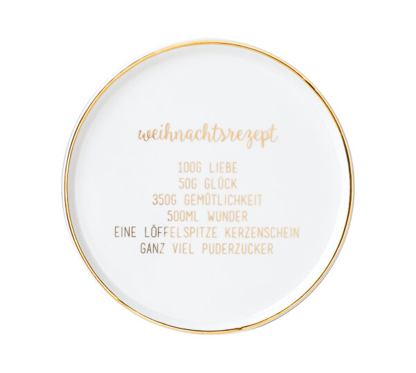 Teller klein – "Weihnachtsrezept"