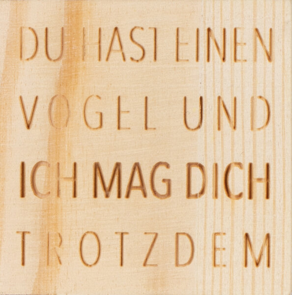 Glückskästchen Vogel