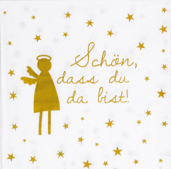 Serviette Schön, dass du da bist
