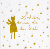 Serviette Schön, dass du da bist