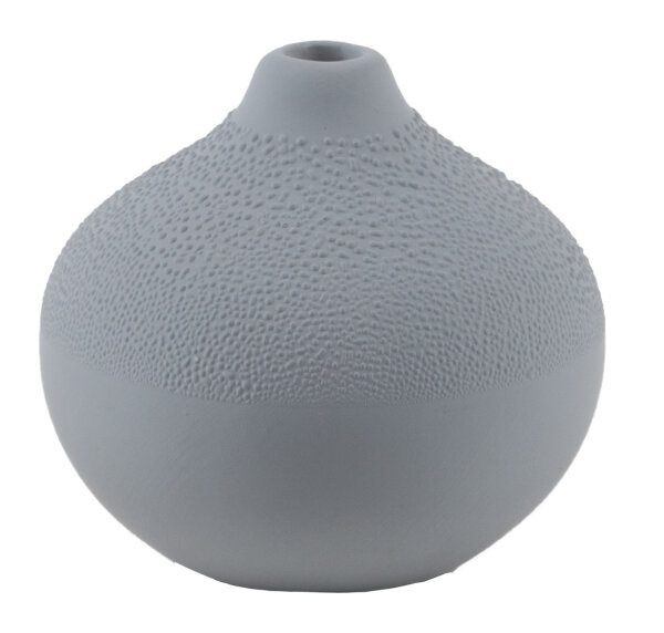Perlenvase Blaugrau
