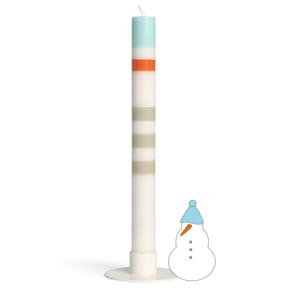 Kerze - Schneemann