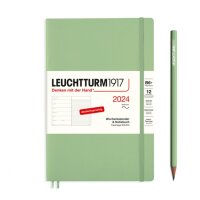 Wochenkalender & Notizbuch Paperback (B6+) 2024 - Salbei