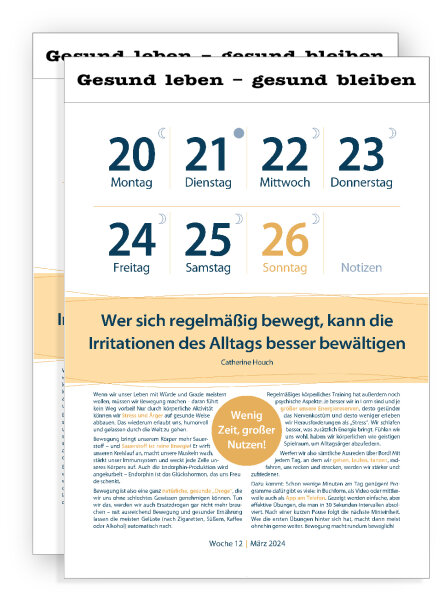 2er Set - Original-Leitspruch-Schritt-für-Schritt-Kalender 2024