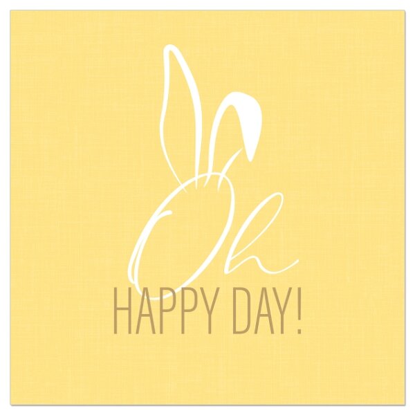 Servietten – Oh happy day gelb