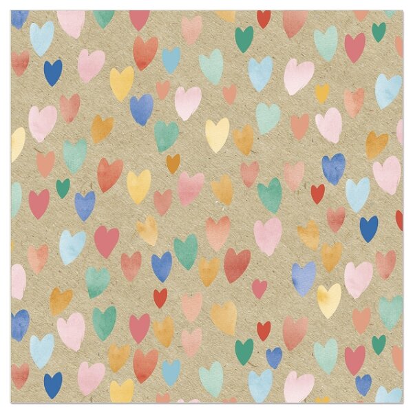 Servietten Organics – Herzen bunt