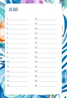 Geburtstagskalender all about blue