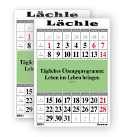 2er Set - Original-Leitspruch-Monats-Kalender 2024