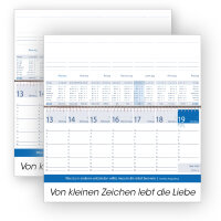 2er Set - Original-Leitspruch-Steh-Kalender 2024