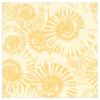 Servietten - sonnengelbe Schnecken