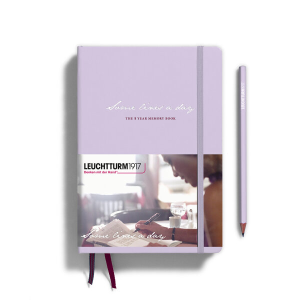Some lines a day -  Fünfjahresbuch, lilac