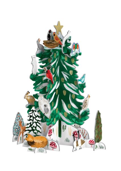 3D Adventkalender, Weihnachten im Wald