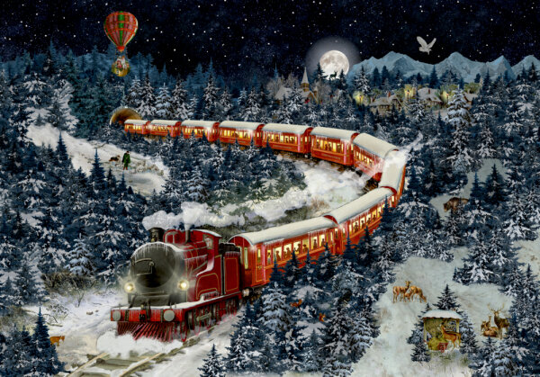 Adventkalender Puzzle "Weihnachtsexpress"