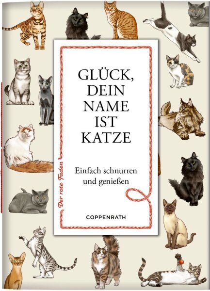 Büchlein mit rotem Faden: Glück, dein Name ist Katze