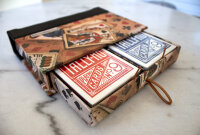 Bomo Spielkartenset mit rotem Leder